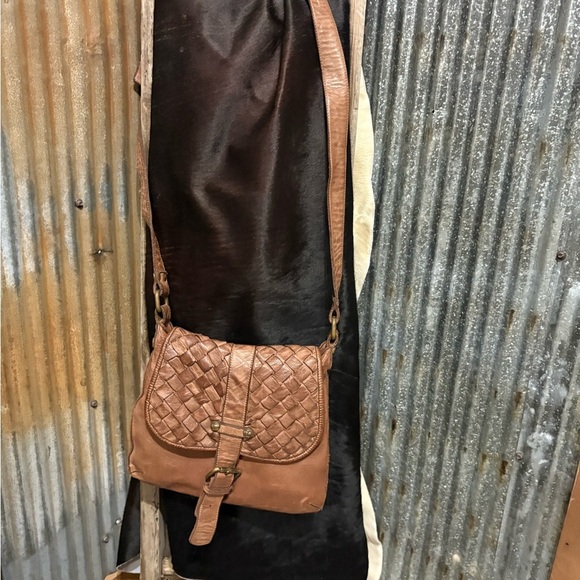 cmcob Handbags - CIVICO 93 Crossbody Bag Womens Genuine Leather Woven Italy Boho Adjustable Purse